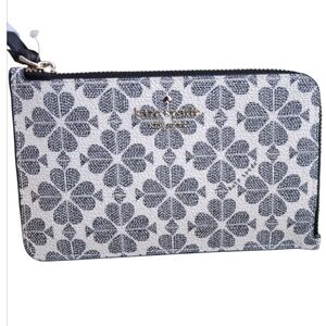 Kate Spade Navy and White Clover Wristlet